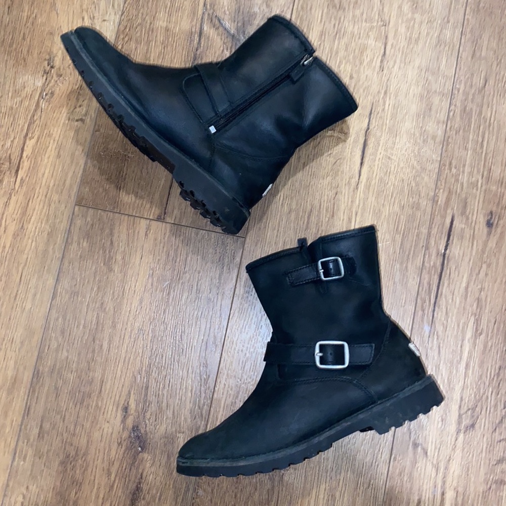 Ugg Hartwell moto boots - black - kids 4